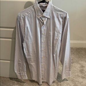 Vineyard Vines Purple and White Check Long sleeve Shirt Small